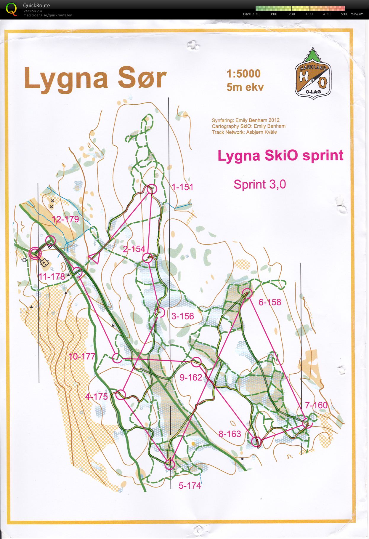 Ski-O Lygna (03-01-2015)