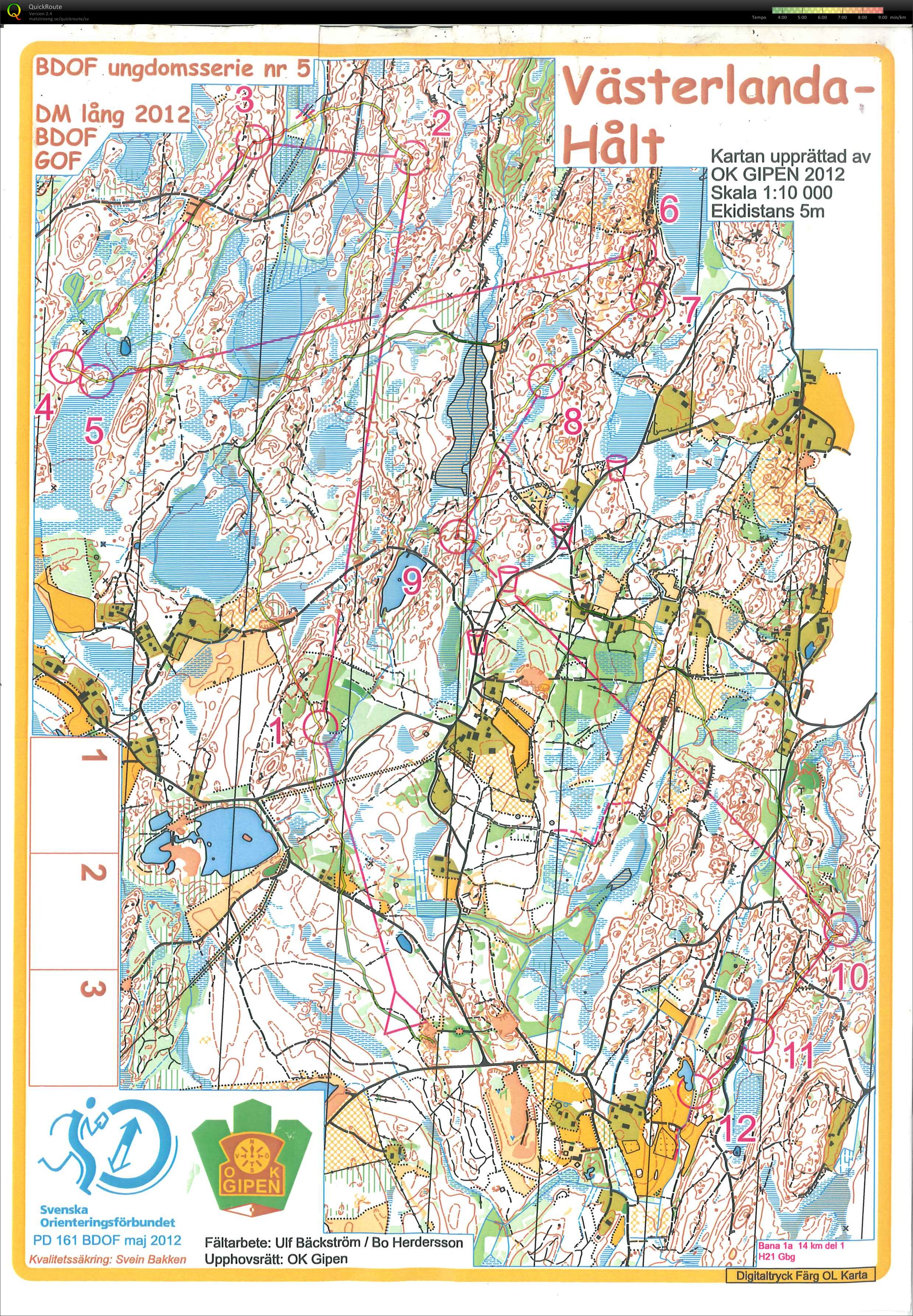 DM lång varv 1 - träning (2012-09-02)