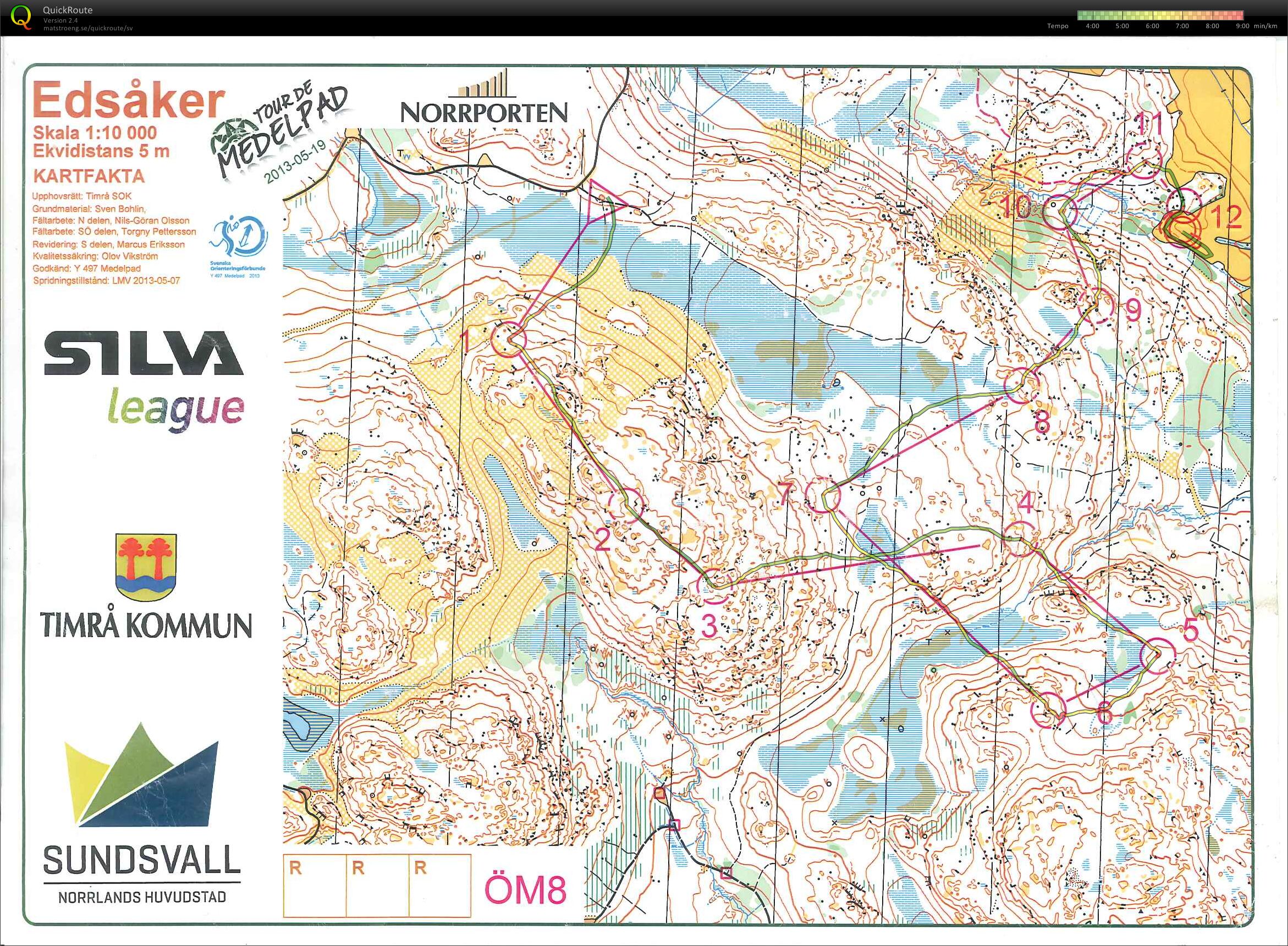 Tour de Medelpad ÖM8 (19-05-2013)